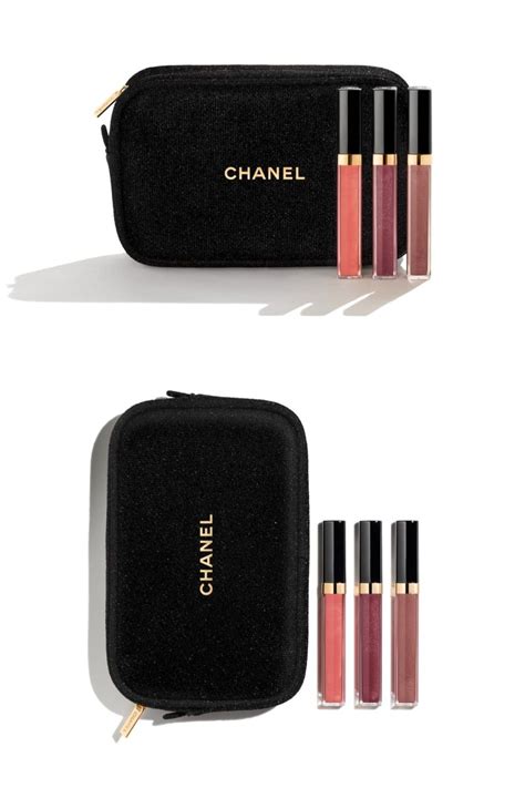 chanel makeup gift set bag|chanel gift set price.